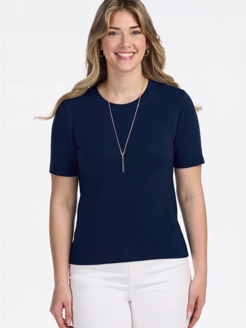 WOOLX  ‘Anna’ Wool Crew Sweater in Twilight